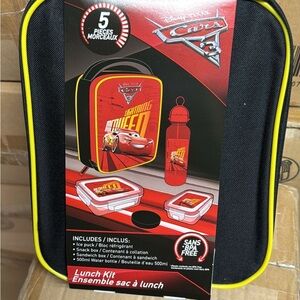 Disney Cars Red and Black Lunch Kit